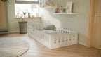 Kinderbed Timon wit – vloerbed met valbeveiliging – afbeelding 5