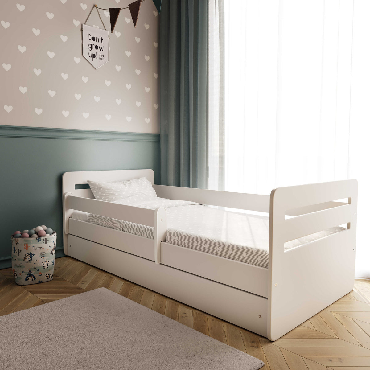 Kinderbed Tomi wit – afbeelding 2