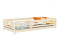 Kinderbed TULY – laag houten bed met hekje, 120-140 cm breed – afbeelding 7