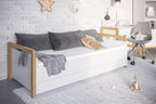 Kinderbed Victor wit – bedbank met lade – afbeelding 3