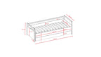 Kinderbed Victor wit – bedbank met lade – afbeelding 6