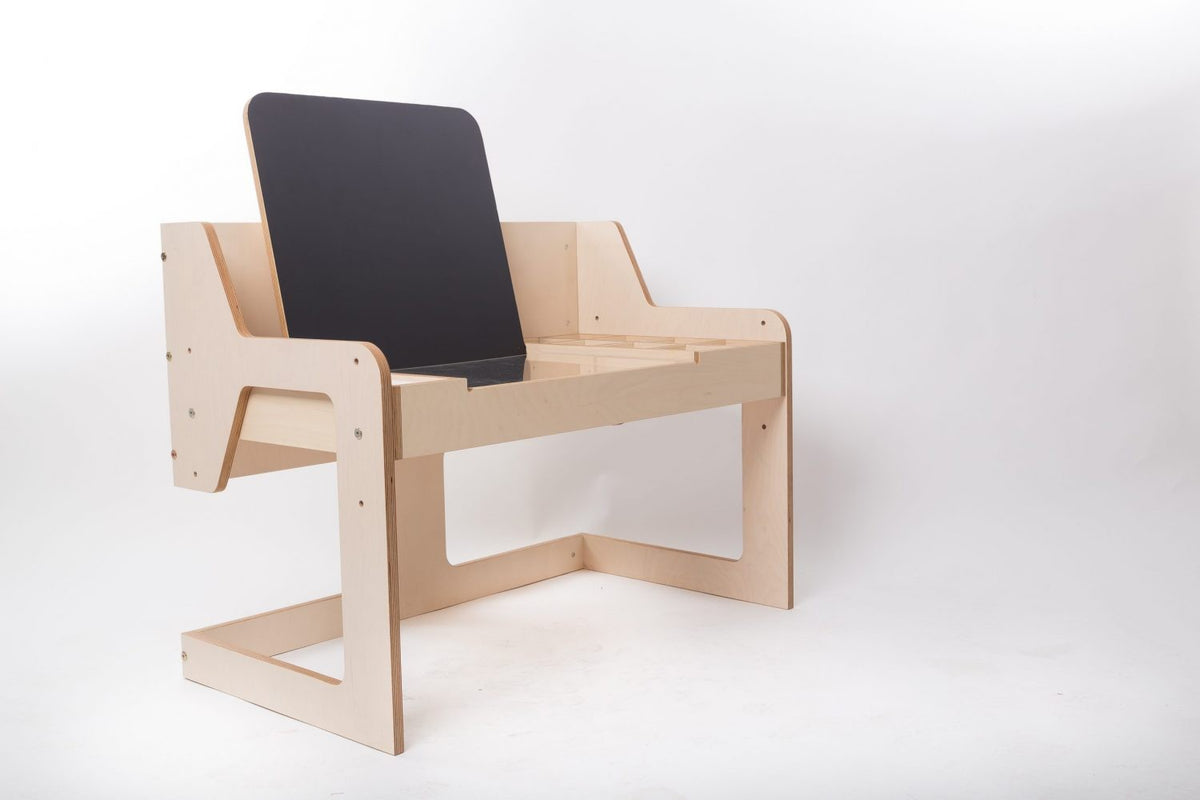 Kinderbureau Luula – multisensorische knutseltafel verstelbaar – afbeelding 2