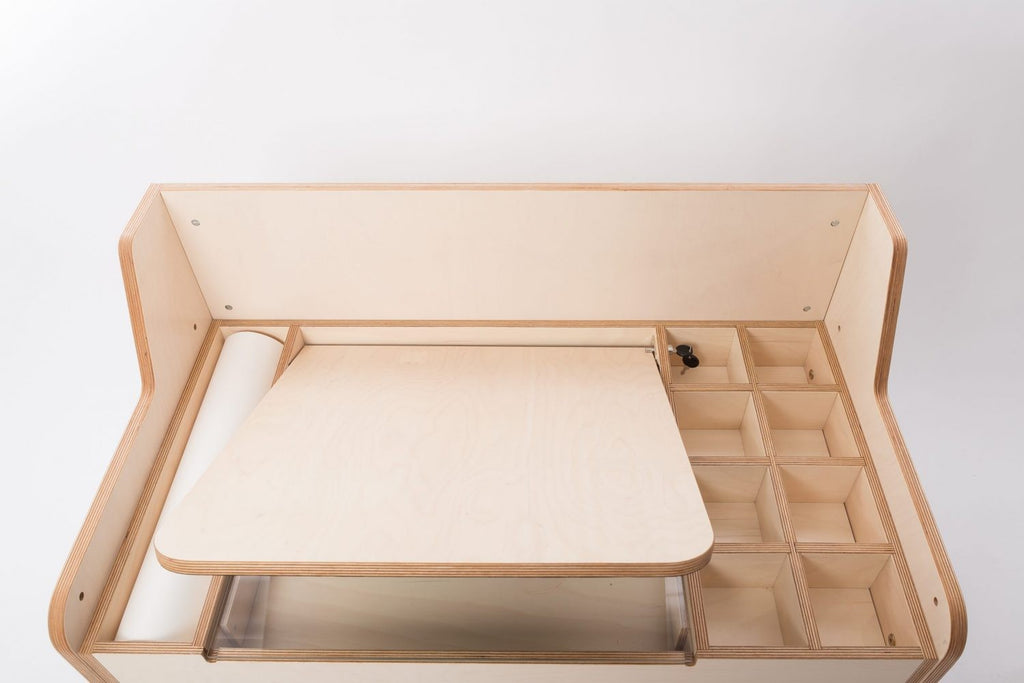 Kinderbureau Luula – multisensorische knutseltafel verstelbaar – afbeelding 5
