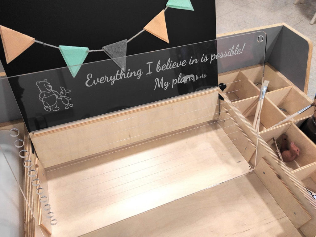 Kinderbureau Luula – multisensorische knutseltafel verstelbaar – afbeelding 6