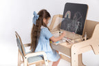 Kinderbureau Luula – multisensorische knutseltafel verstelbaar – afbeelding 8