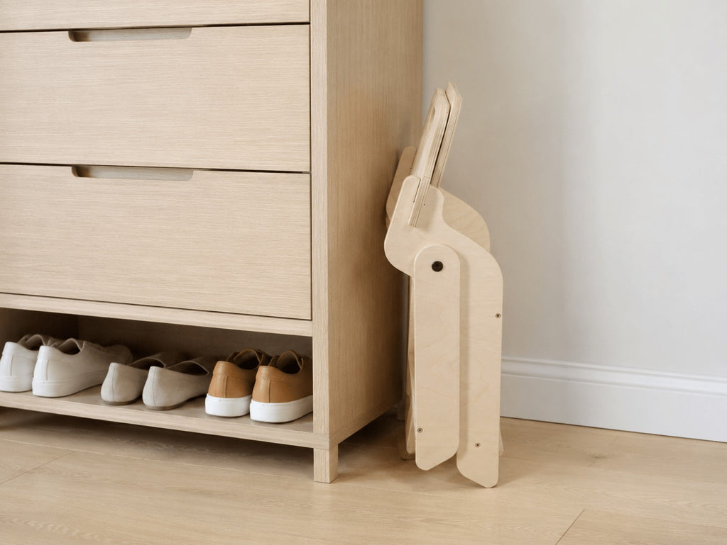 Kinderstoel opvouwbaar van hout – afbeelding 4