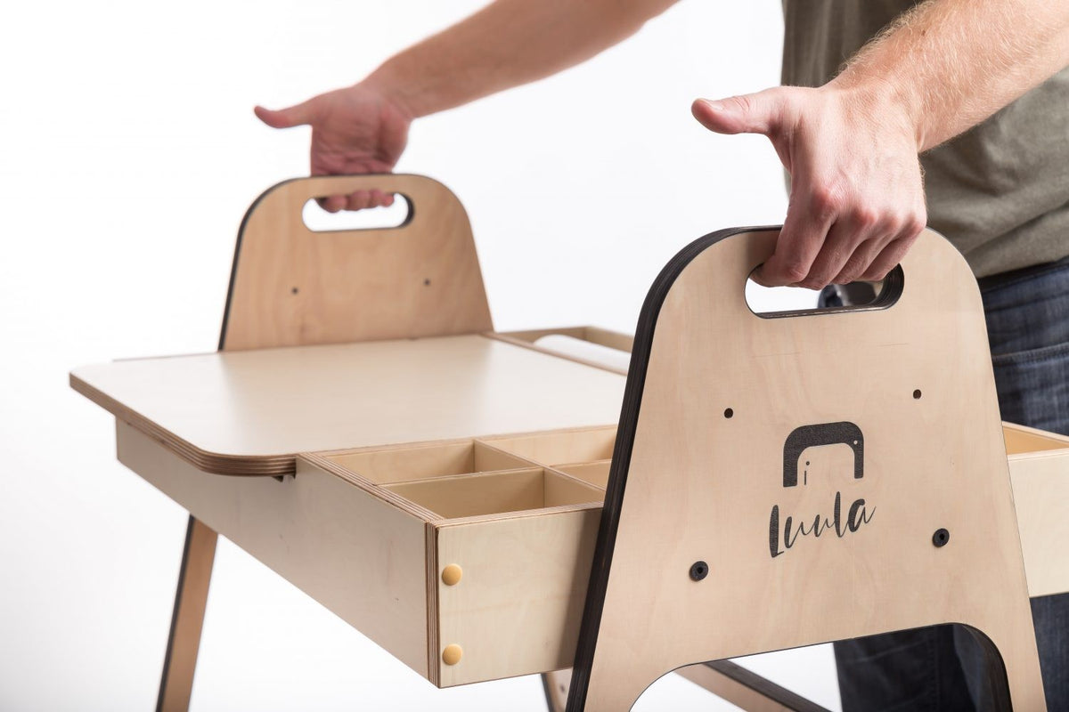 Kindertafel en stoel Julle verstelbaar – mintgroen – afbeelding 10