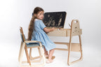 Kindertafel en stoel Julle verstelbaar – mintgroen – afbeelding 2