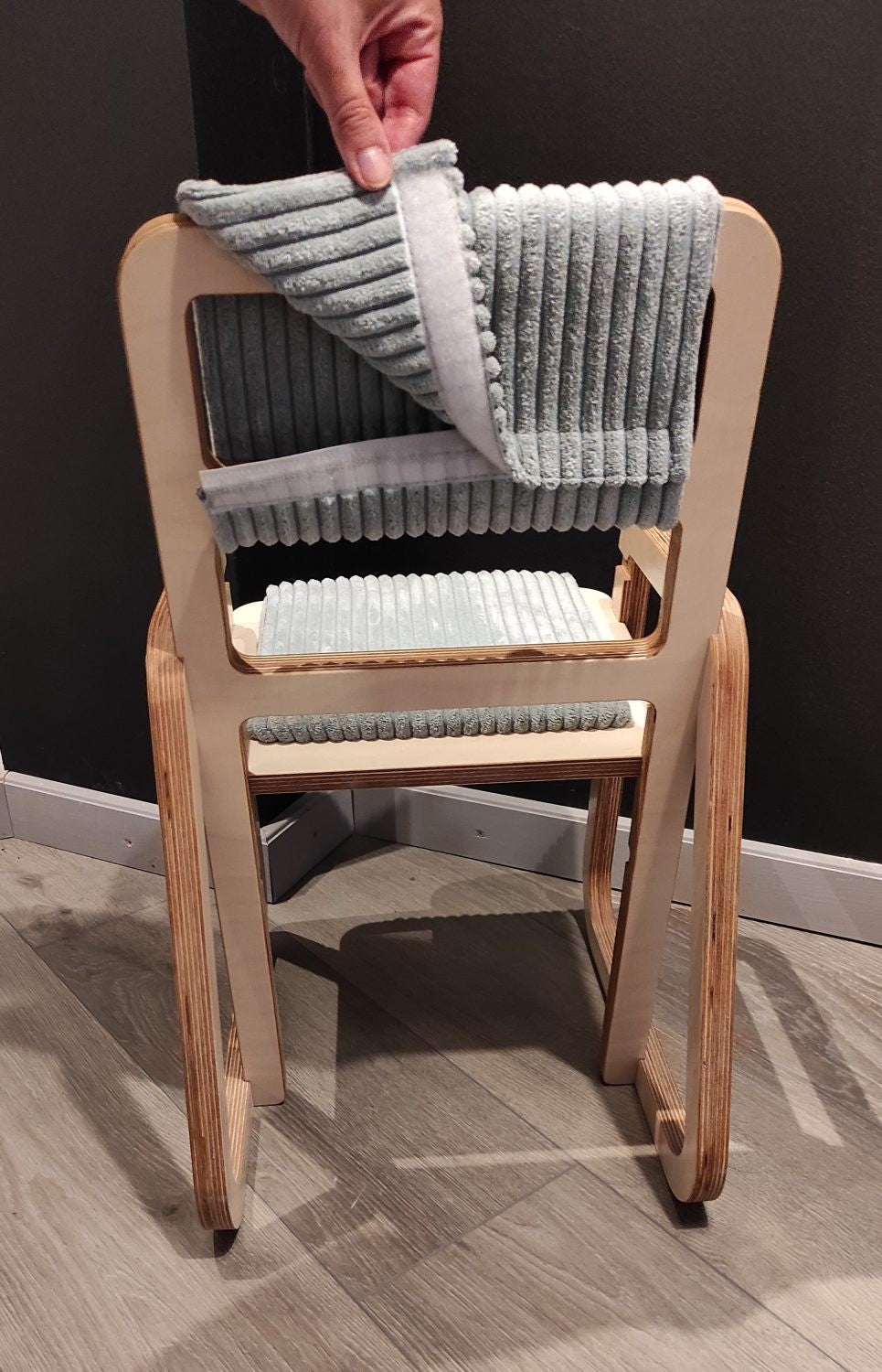 Kindertafel en stoel Julle verstelbaar – mintgroen – afbeelding 7
