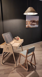 Kindertafel en stoel Julle verstelbaar – mintgroen – afbeelding 9