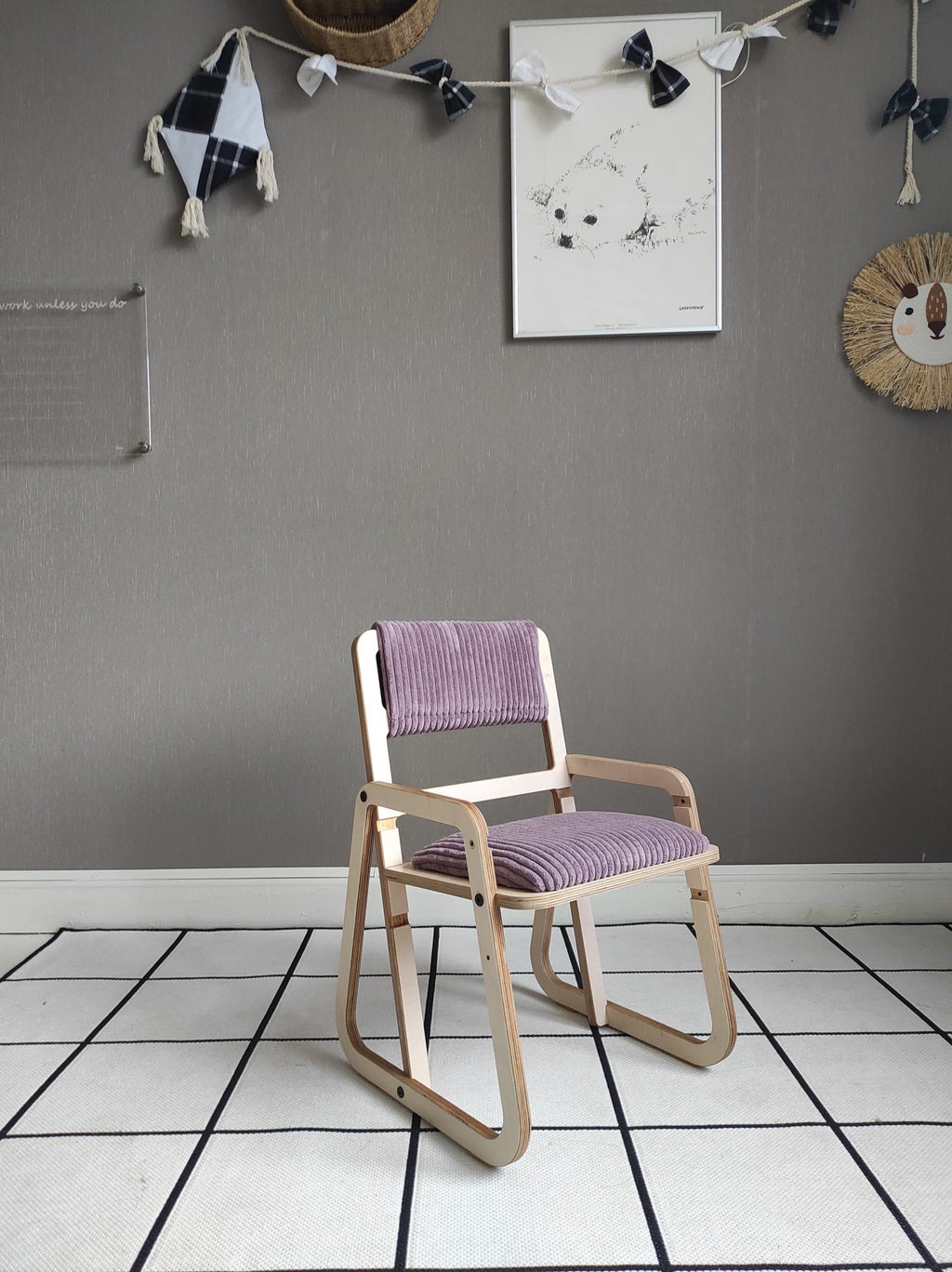 Kindertafel en stoel Julle verstelbaar – roze – afbeelding 22