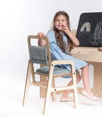 Kindertafel en stoel Luula verstelbaar – mintgroen – afbeelding 2