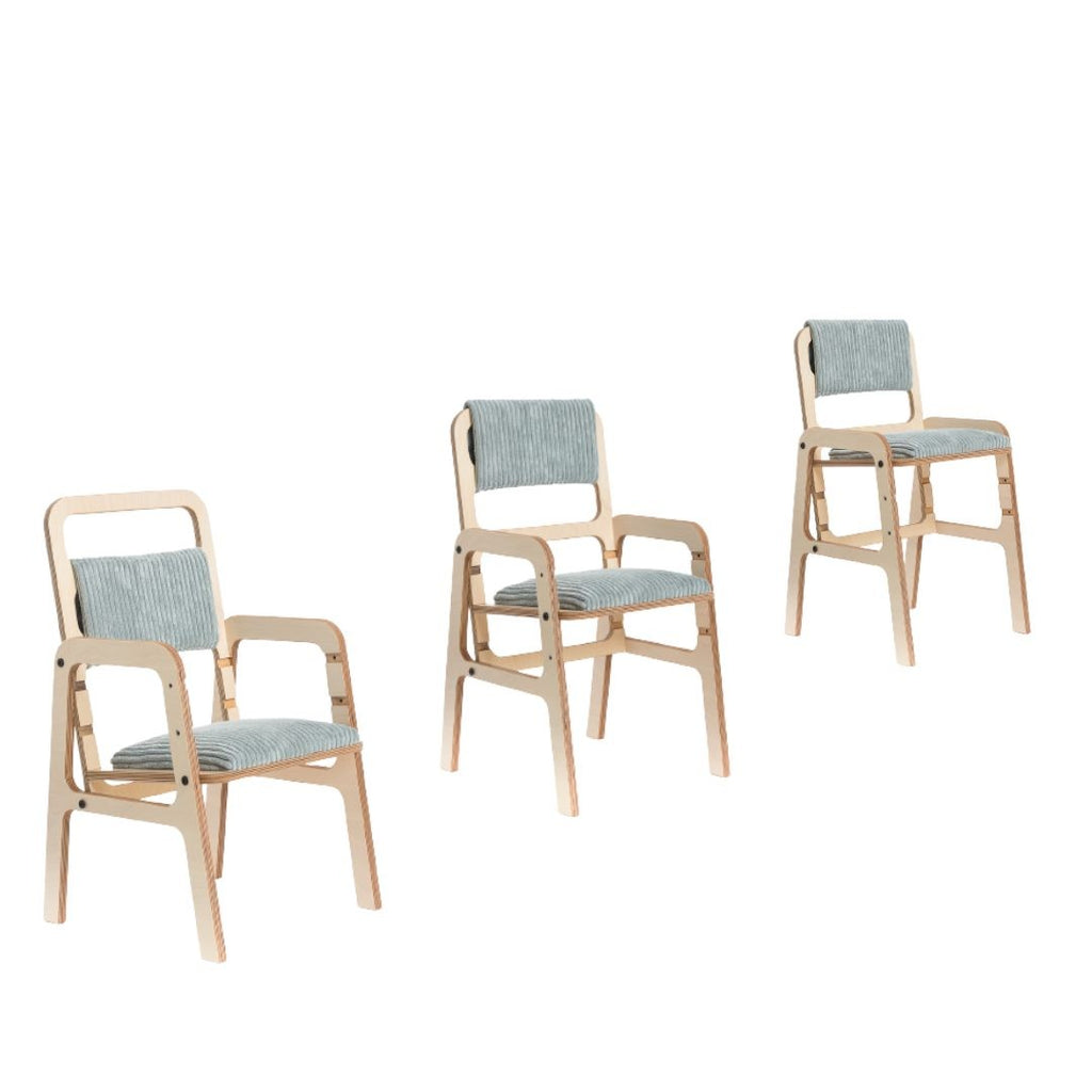 Kindertafel en stoel Luula verstelbaar – mintgroen – afbeelding 3