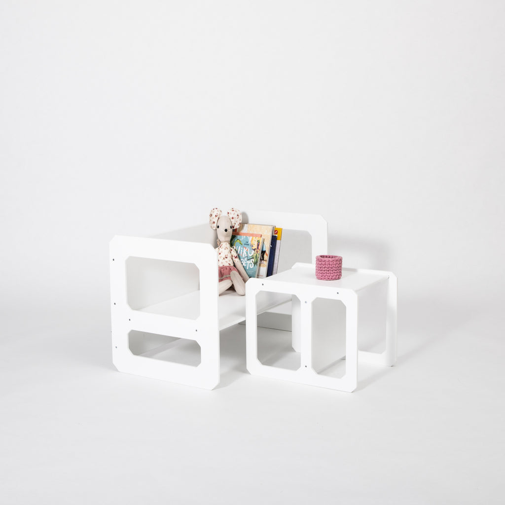 Kindertafel en stoel Montessori – met 1 stoel – afbeelding 2