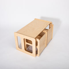 Kindertafel Montessori met 2 Stoelen