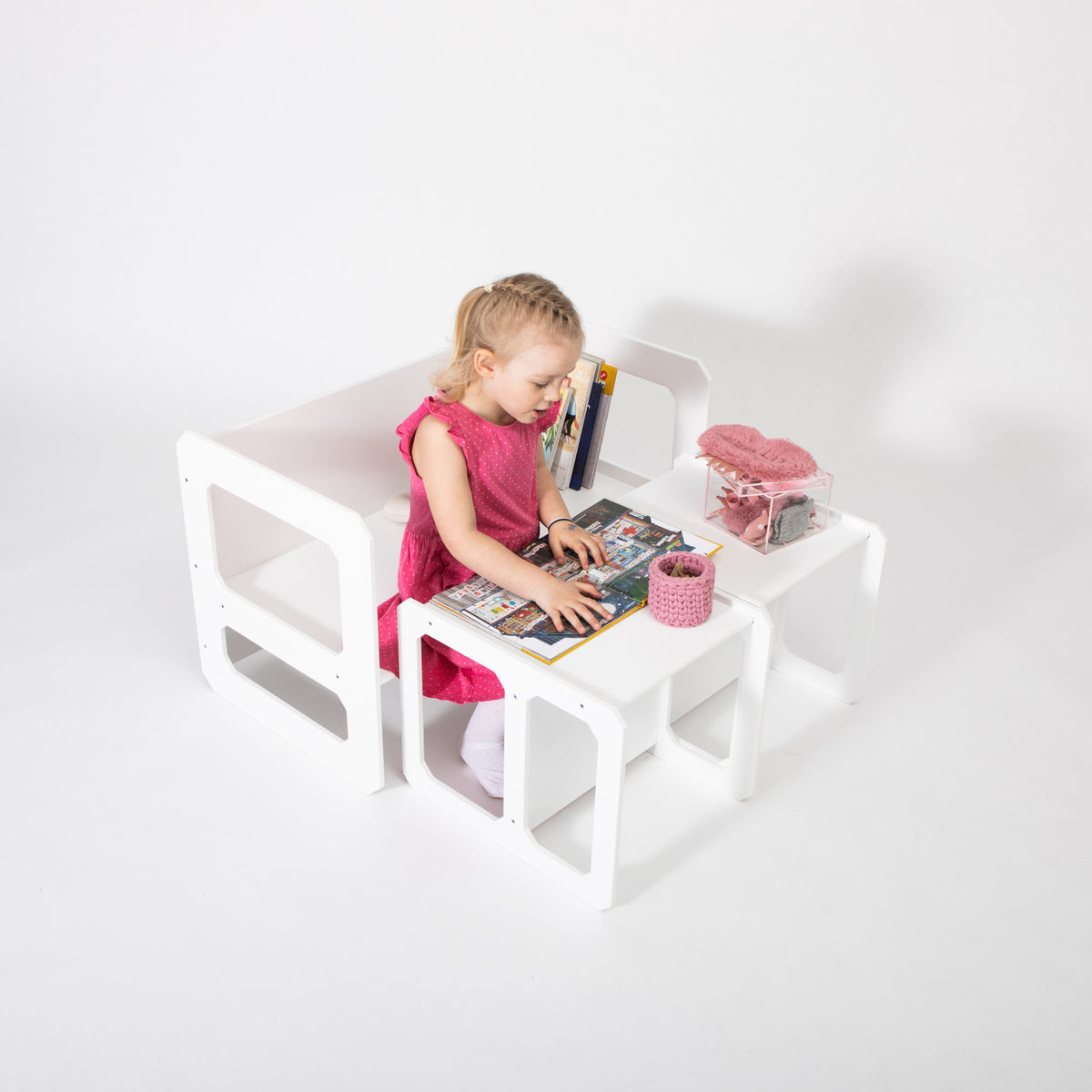 Kindertafel en stoel Montessori – met 2 stoelen – afbeelding 5