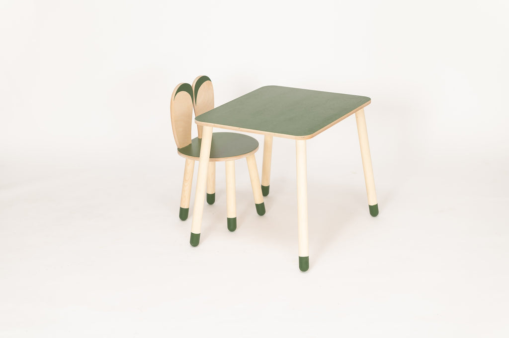 Kindertafel konijn – houten tafel in konijnenvorm – afbeelding 3