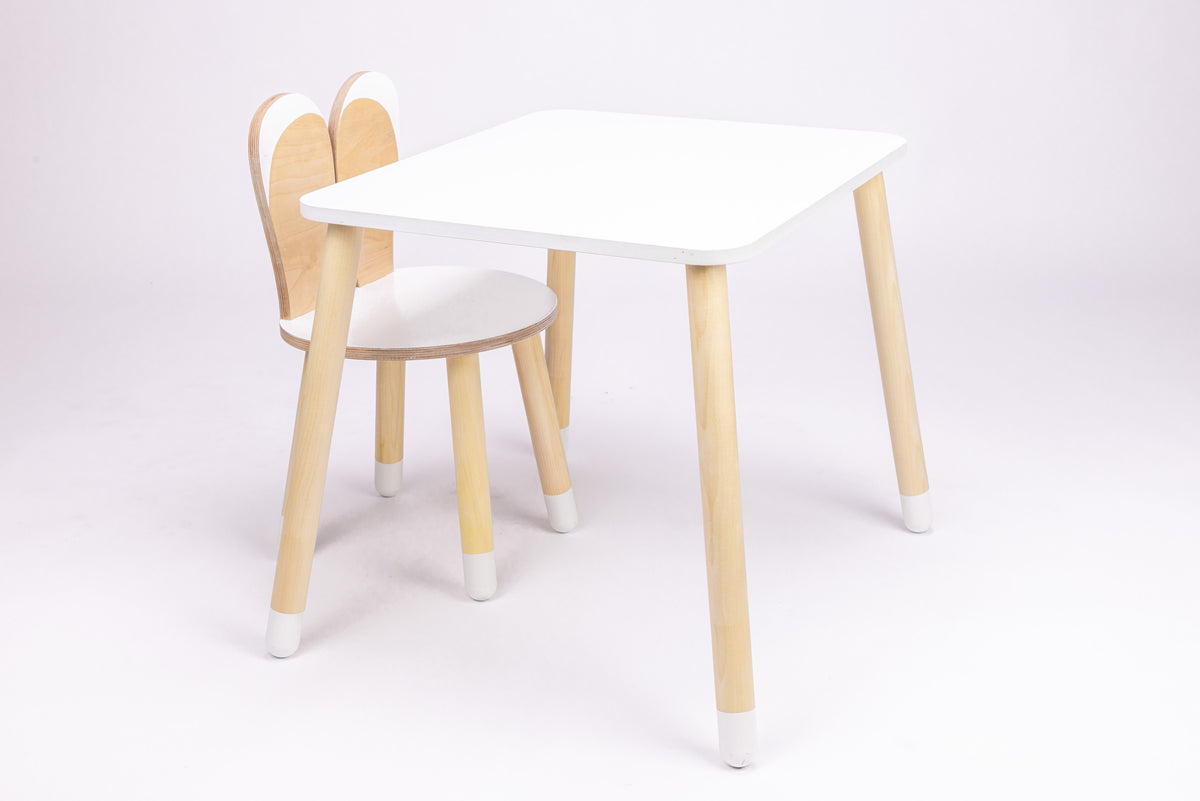 Kindertafel konijn – houten tafel in konijnenvorm – afbeelding 8
