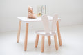 Kindertafel met Stoeltje konijn