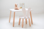 Kindertafel met Stoeltje konijn