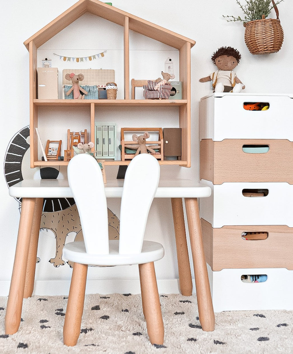 Kindertafel met Stoeltje konijn – afbeelding 6