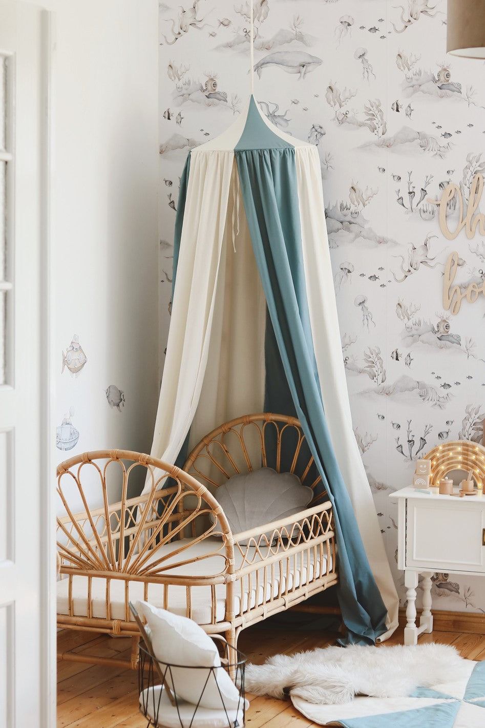 Klamboe kinderkamer circus blauw – afbeelding 2
