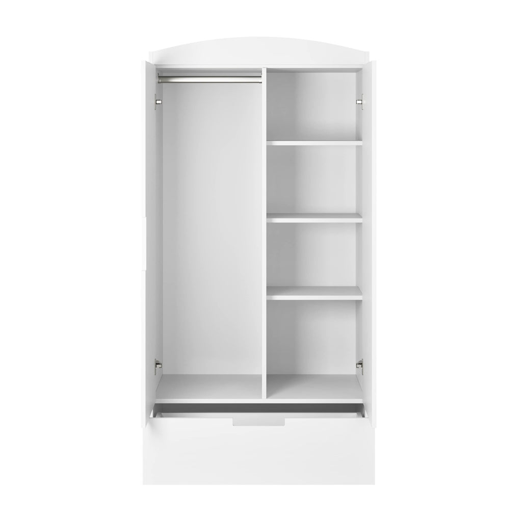 Kledingkast kinderkamer Classic wit – afbeelding 3