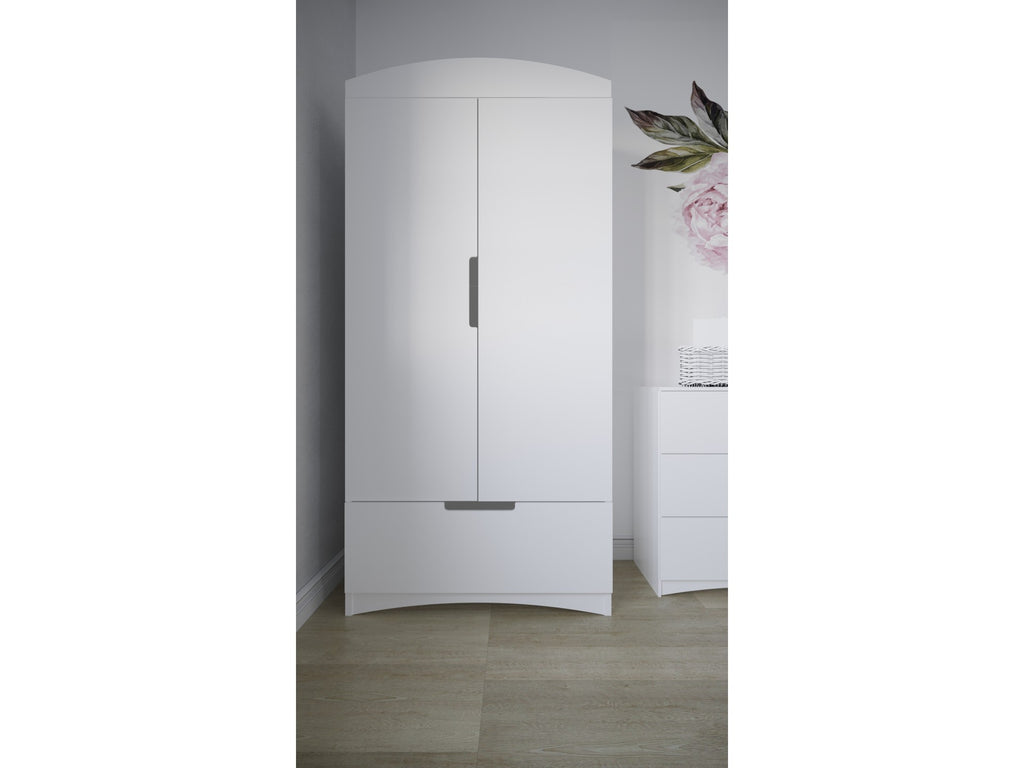 Kledingkast kinderkamer Classic wit – afbeelding 8
