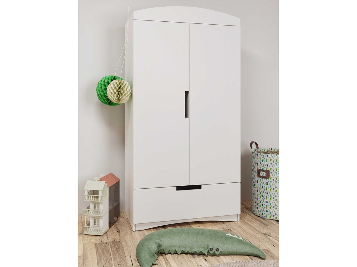 Kledingkast kinderkamer Classic wit – afbeelding 9