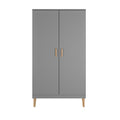Kledingkast kinderkamer Kubi grijs