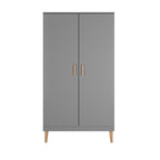 Kledingkast kinderkamer Kubi grijs