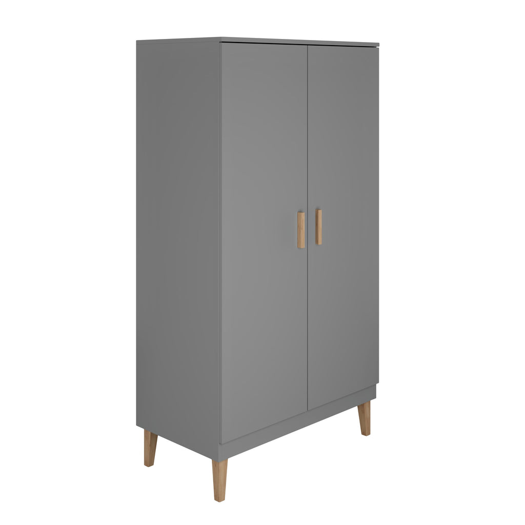 Kledingkast kinderkamer Kubi grijs – afbeelding 2