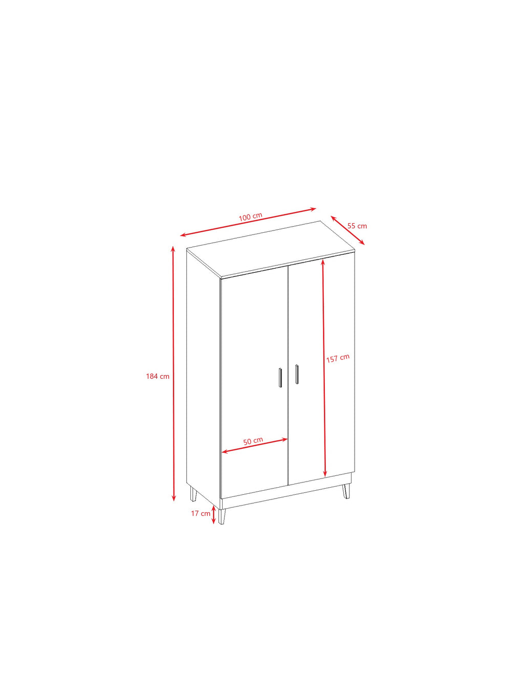 Kledingkast kinderkamer Kubi grijs – afbeelding 8