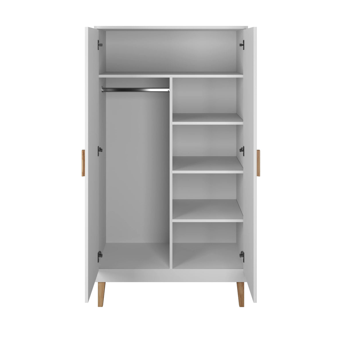 Kledingkast kinderkamer Kubi wit – afbeelding 2