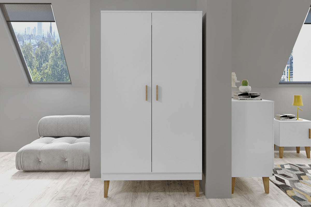 Kledingkast kinderkamer Kubi wit – afbeelding 7