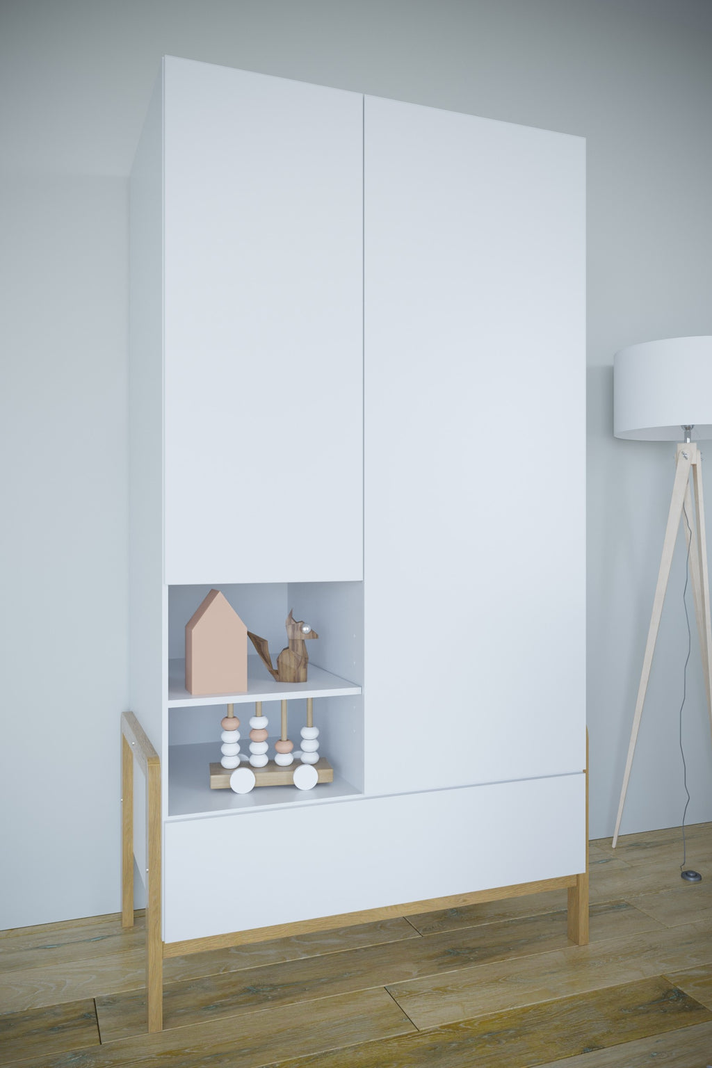 Kledingkast kinderkamer Victor – afbeelding 3