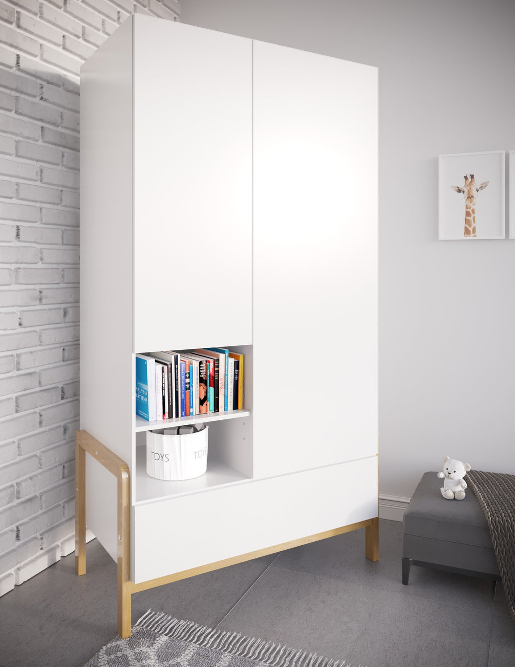 Kledingkast kinderkamer Victor – afbeelding 4