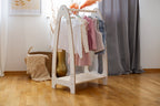 Kledingrek kinderkamer boogvorm klein wit – afbeelding 3