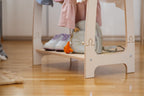 Kledingrek kinderkamer boogvorm klein wit – afbeelding 6
