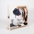 Kledingrek kinderkamer met hangstang en plank – afbeelding 6