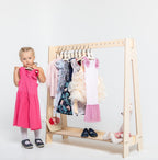 Kledingrek kinderkamer met hangstang en plank – versie 2 – afbeelding 10