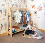 Kledingrek kinderkamer met hangstang en plank – versie 2 – afbeelding 12