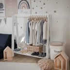 Kledingrek kinderkamer met hangstang en plank – versie 2 – afbeelding 14
