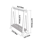 Kledingrek kinderkamer met hangstang en plank – versie 2 – afbeelding 2