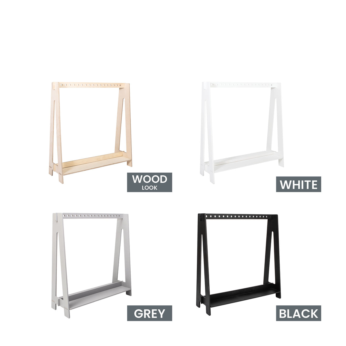 Kledingrek kinderkamer met hangstang en plank – versie 2 – afbeelding 8