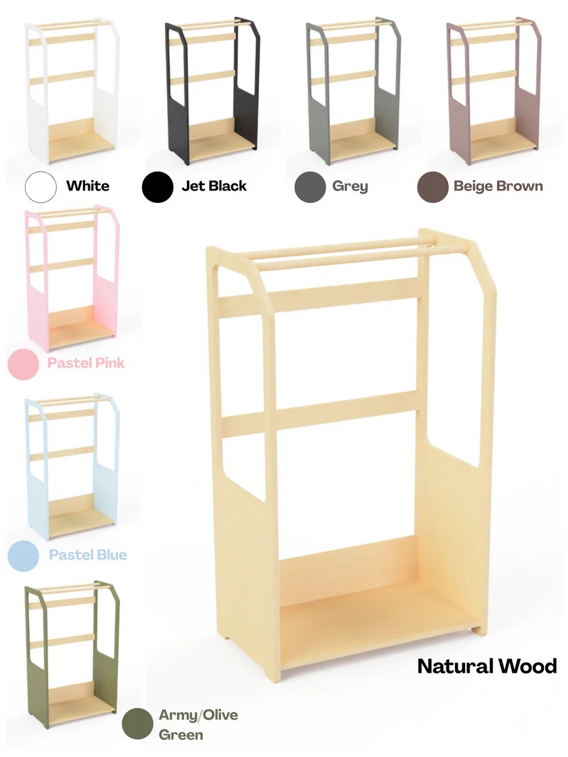 Kledingrek Montessori Beige Mand – afbeelding 9