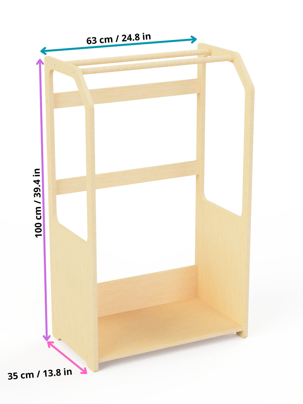 Kledingrek Montessori Groene Mand – afbeelding 10