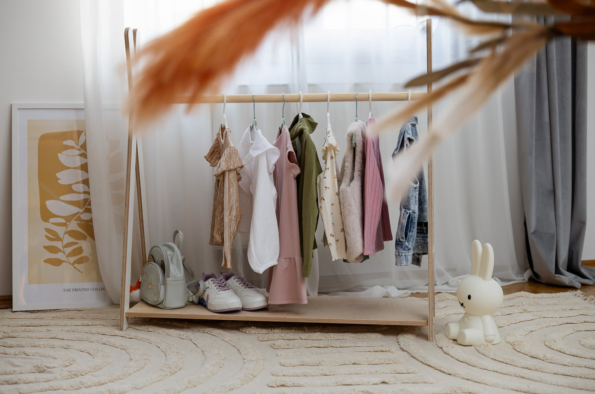 Kledingrek kinderkamer tipi groot wit – afbeelding 3