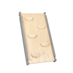 Klimdriehoek met glijbaan-klimwand 2-in-1 grijs – afbeelding 4