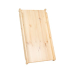 Klimdriehoek met glijbaan-klimwand 2-in-1 naturel – afbeelding 3